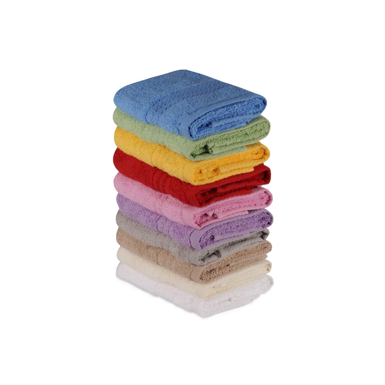 Set 10 prosoape de baie Simplicity, Hobby, 30 x 50 cm, 100% bumbac, multicolor - imagine 5